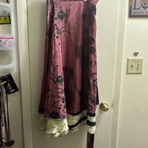 Sustainable fashion sari wrap skirt